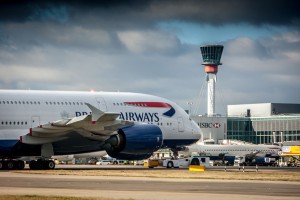 A British Airways A380 taxis at LHR (Photo provided by Heathrow Airport) 