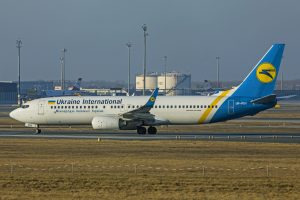 A Ukraine International Airlines Boeing 737-800