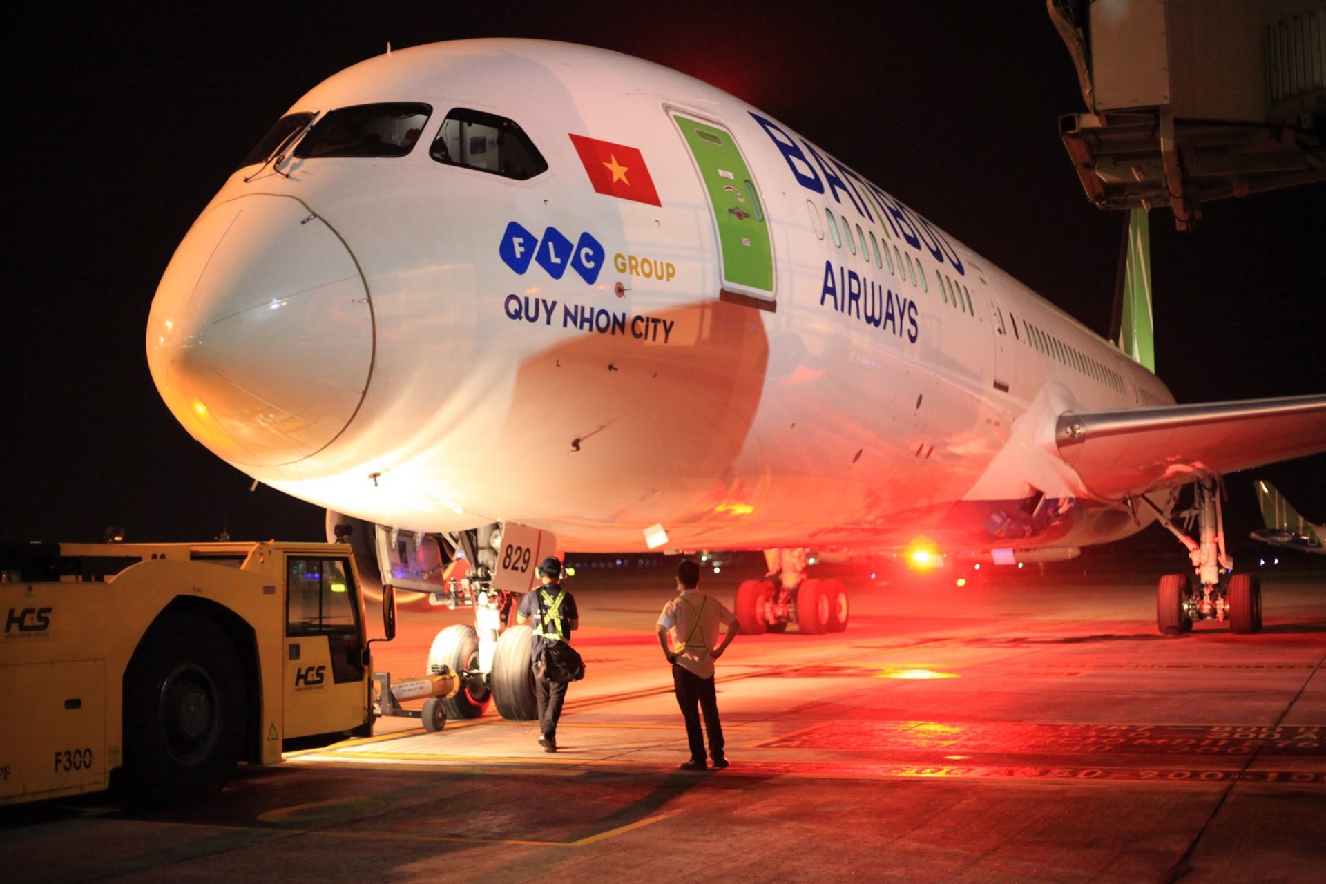 A Bamboo Airways 787 departs from Hanoi for its inaugural flight to the U.S. (Photo; Bamboo Airways)