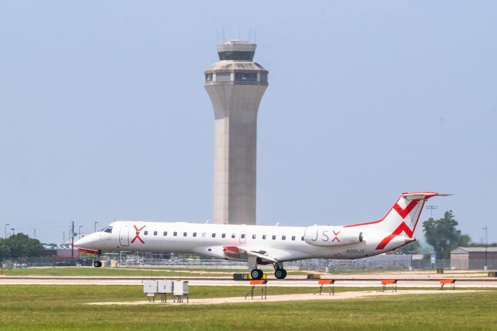 Austin,Texas-,May,14,,2023,Austin-bergstrom,International,Airport,Jsx,Erj