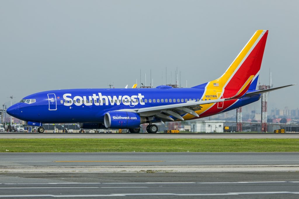 A Southwest Boeing 737-700.