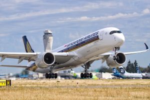 A Singapore Airlines Airbus A350