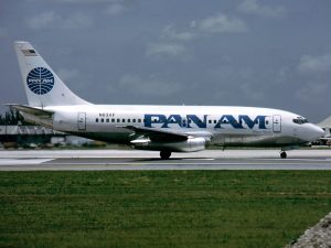 A Pan Am Boeing 737 in 1988.