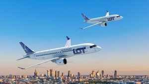 LOT A220 aircraft