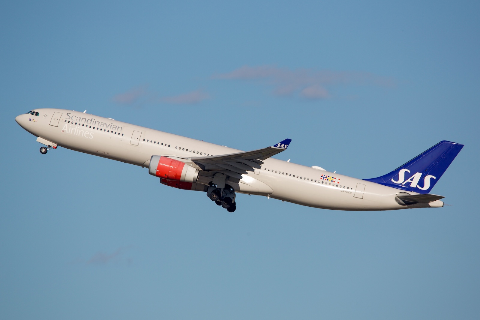 A SAS A330 aircraft