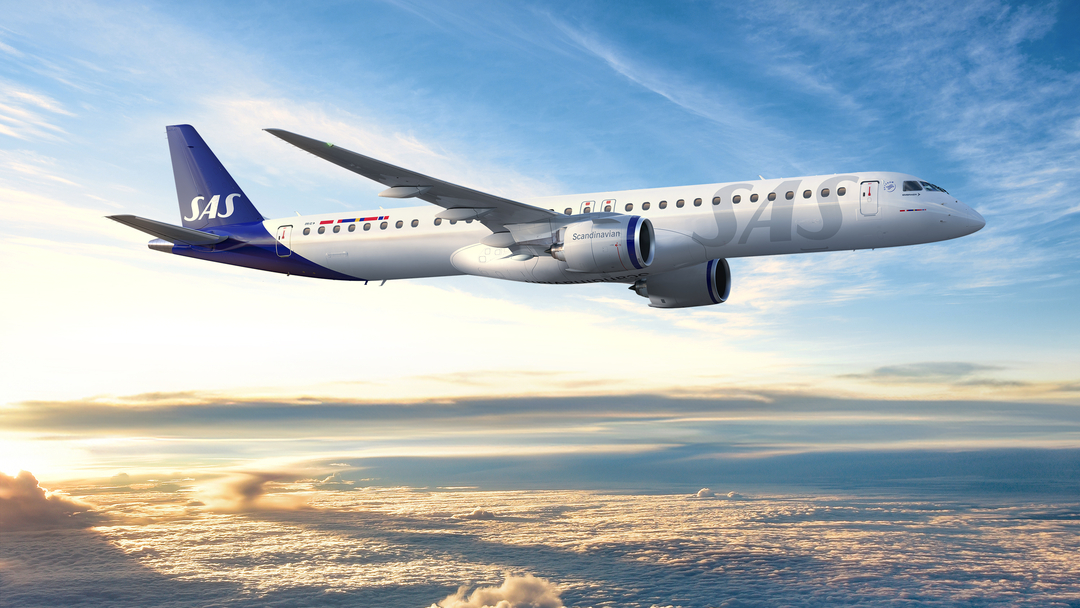 Rendering of SAS' new Embraer jets