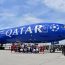 Qatar Airways Boeing 777-300 in special livery for Paris Saint Germain's UEFA Champion's League victory