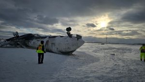 Wreckage of Delta flight 4819