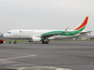 An Air Côte d'Ivoire Airbus A320.