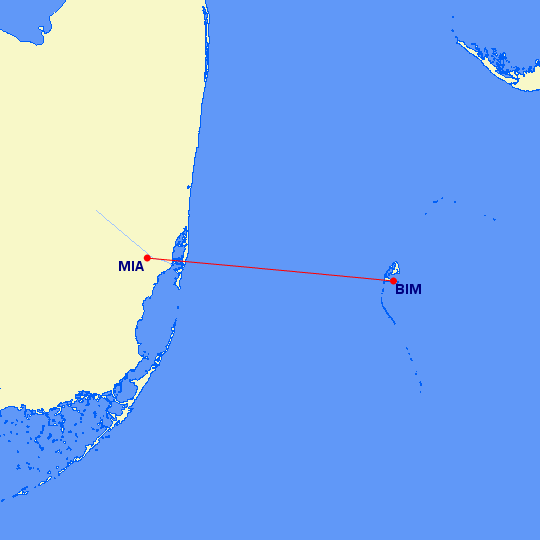 American's Miami-to-Bimini route 