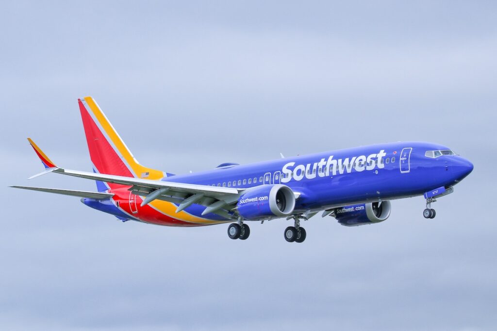 A Southwest 737 MAX 8