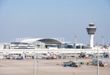 Munich Airport in Germany.