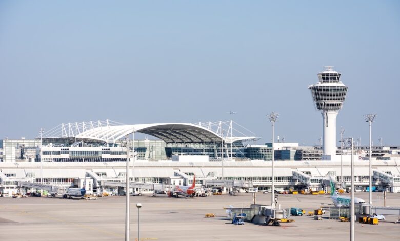 Munich Airport in Germany.