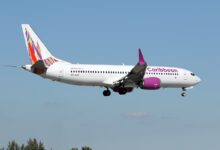 A Caribbean Airlines Boeing 737 MAX