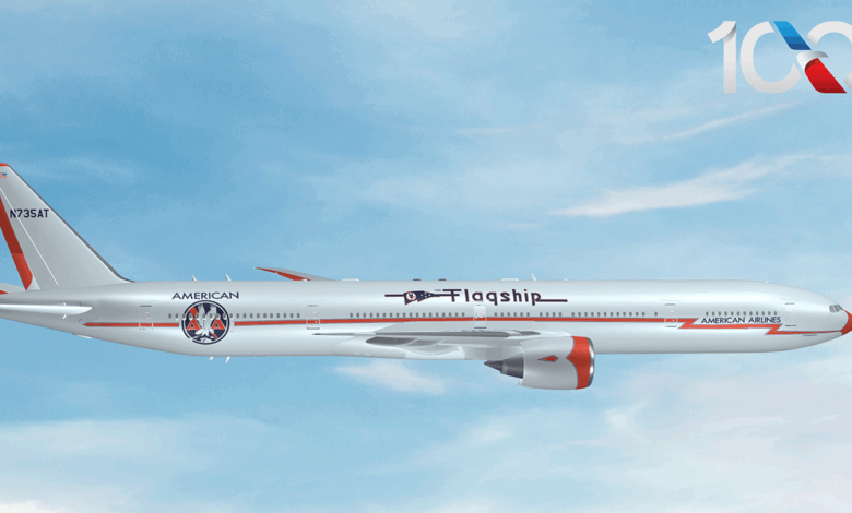 A rendering of American's "Flagship" livery. (Image: American Airlines)