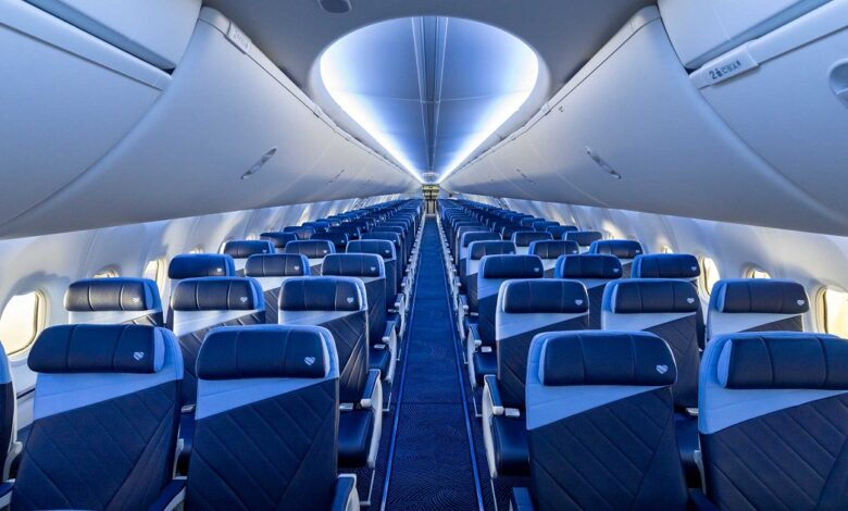 Southwest's new cabin interior.