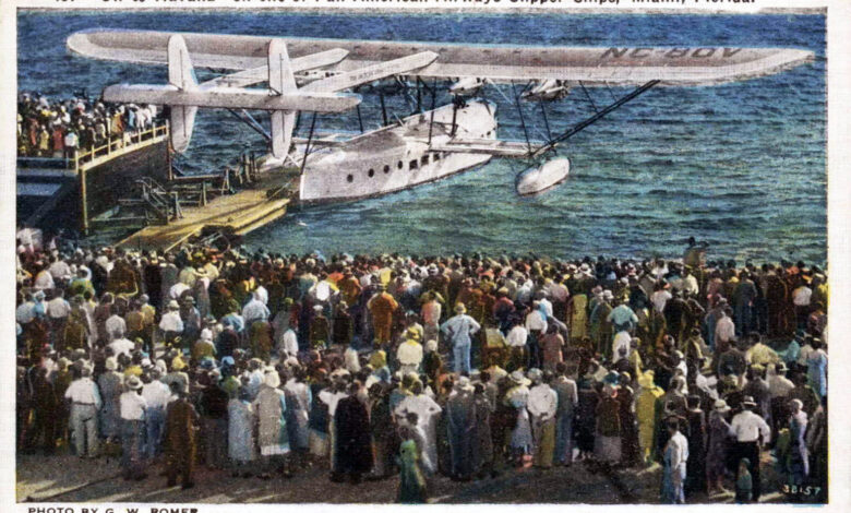 A 1935 print ad for Pan Am.