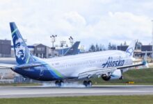An Alaska 737 MAX 9