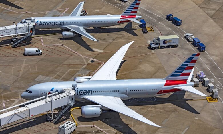 American Airlines aircraft at DFW Airport
