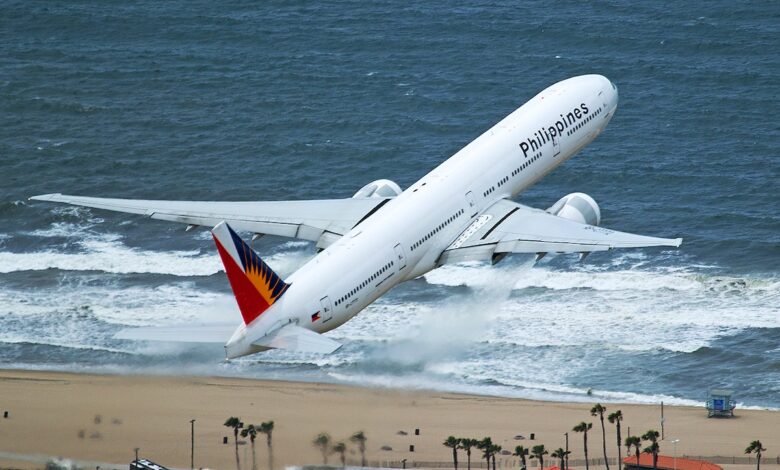 A Philippine Airlines Boeing 777-300ER