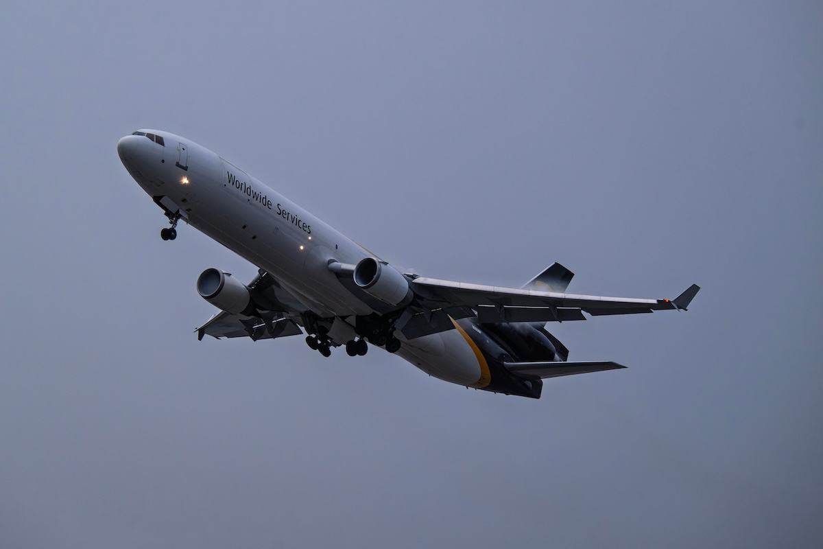A UPS MD-11 aircraft