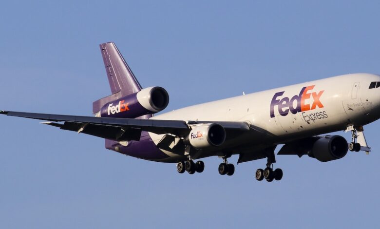 A FedEx MD-11 aircraft