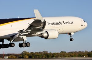 A UPS MD-11 aircraft