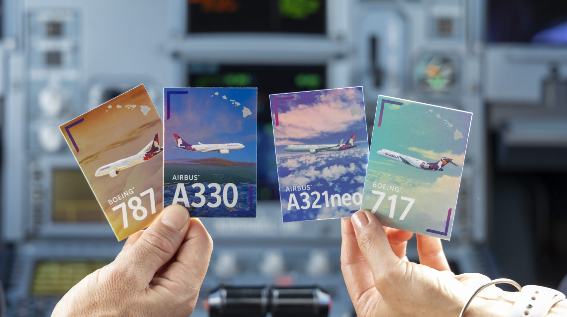 Hawaiian Airlines trading cards
