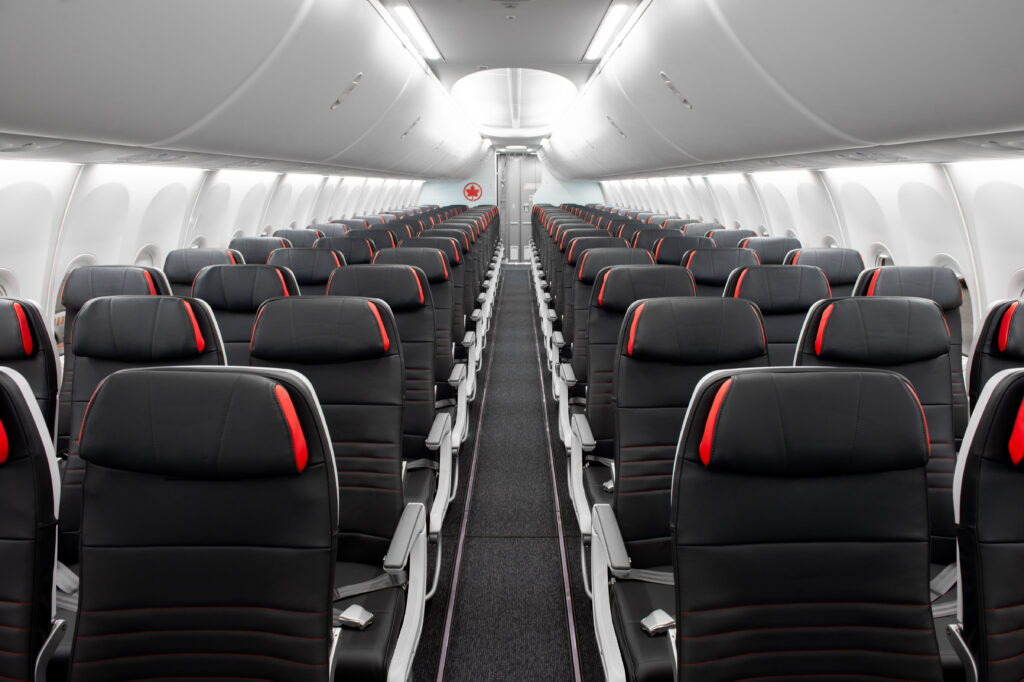 Air Canada's new 737 MAX interior