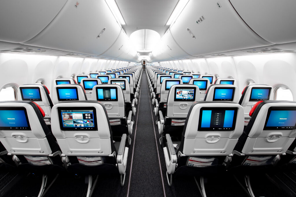 Air Canada's new 737 MAX interior