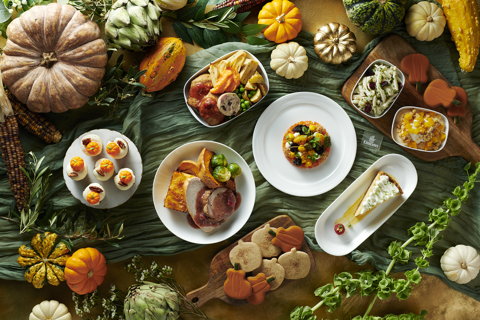 Emirates Thanksgiving dishes