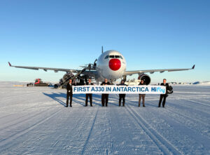 Hi Fly's A330 in Antarctica