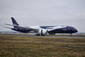 Lufthansa Boeing 787-9 aircraft in 100th anniversary livery