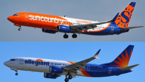 Sun Country and Allegiant aircraft