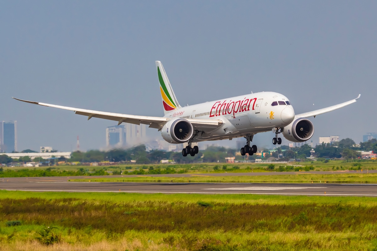 An Ethiopian Boeing 787-8 Dreamliner