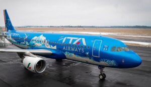 ITA Airways Airbus A320 in a special Milano/Cortina 2026 livery
