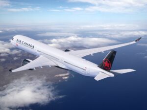 Rendering of Air Canada's Airbus A350-1000