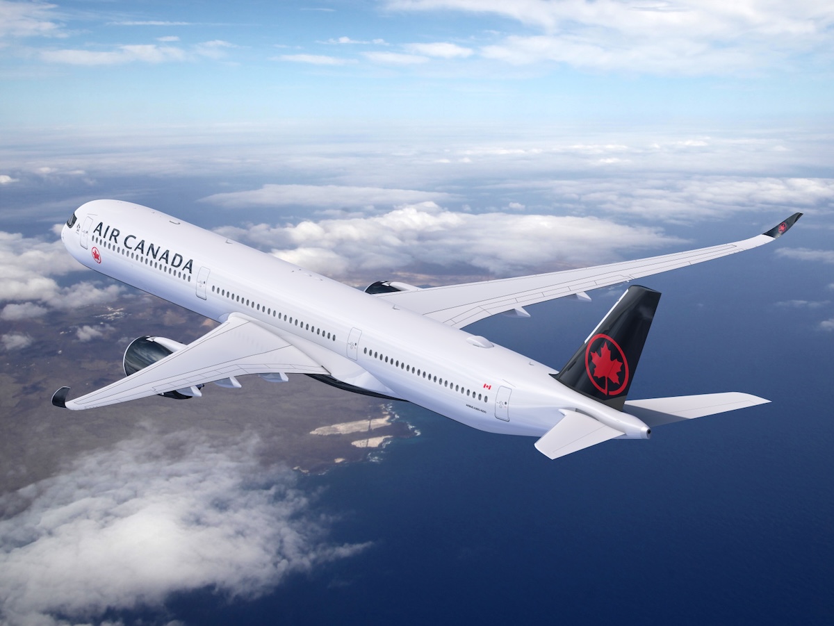 Rendering of Air Canada's Airbus A350-1000