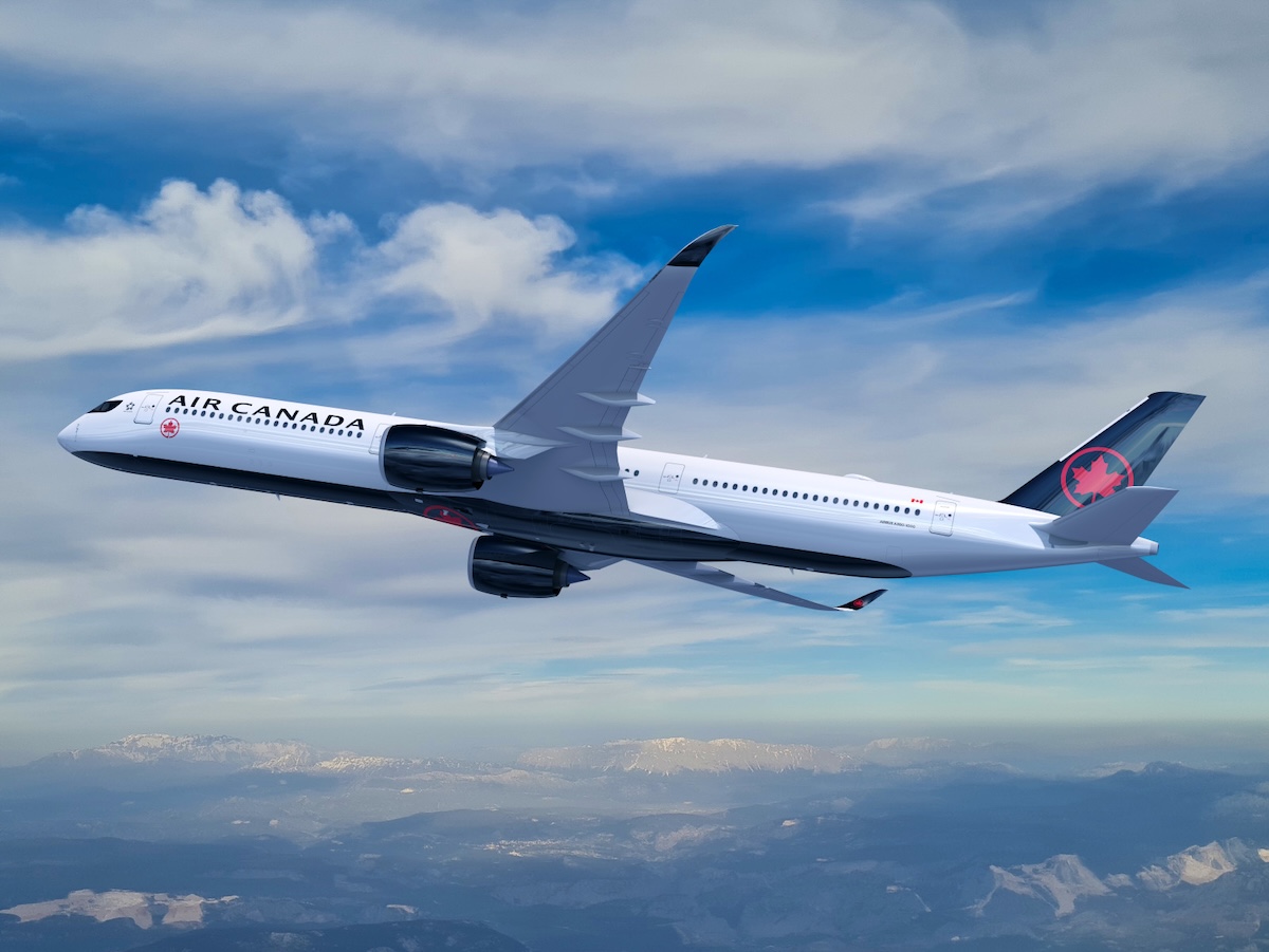 Rendering of Air Canada's Airbus A350-1000