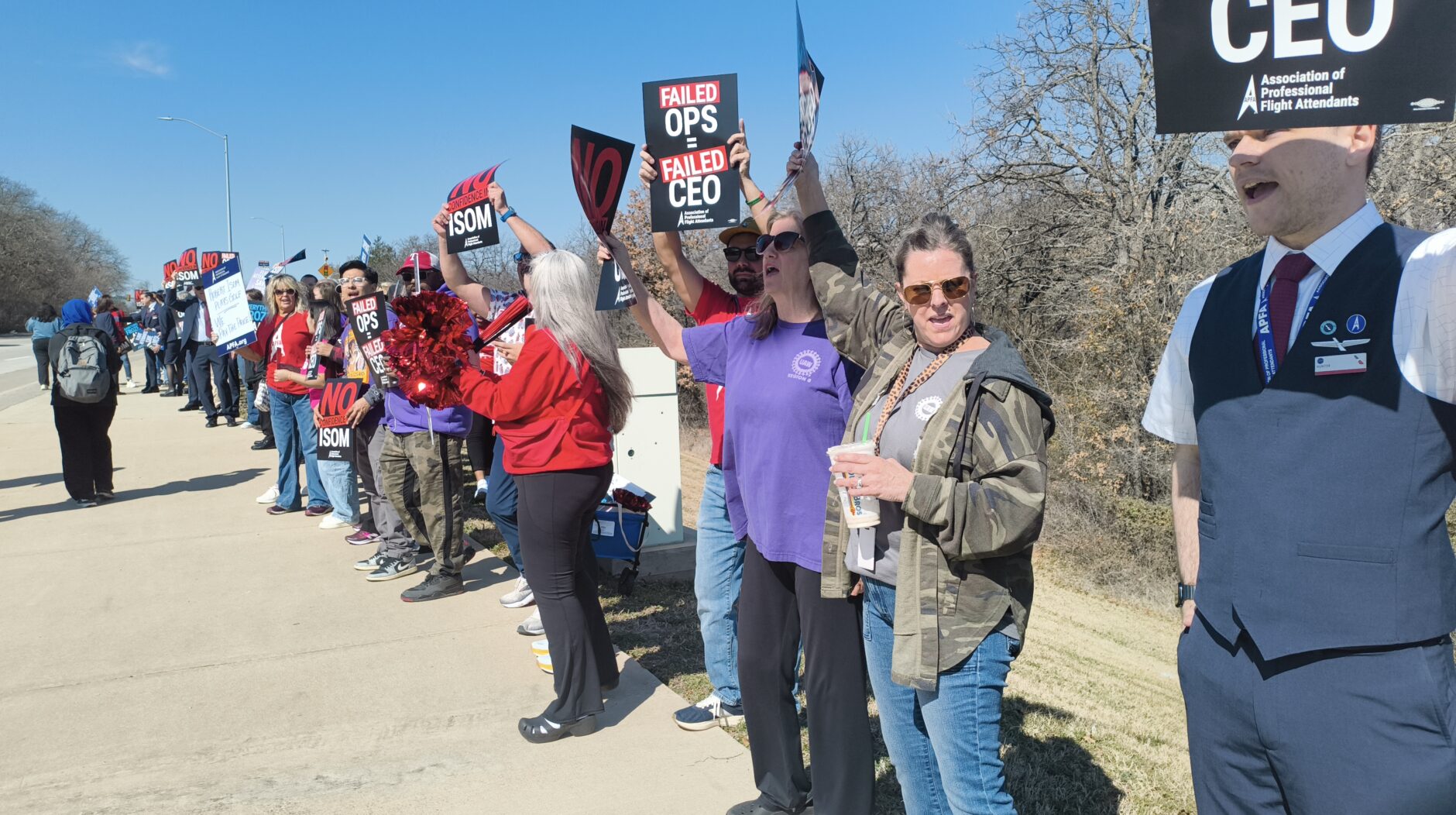 protest American Airlines