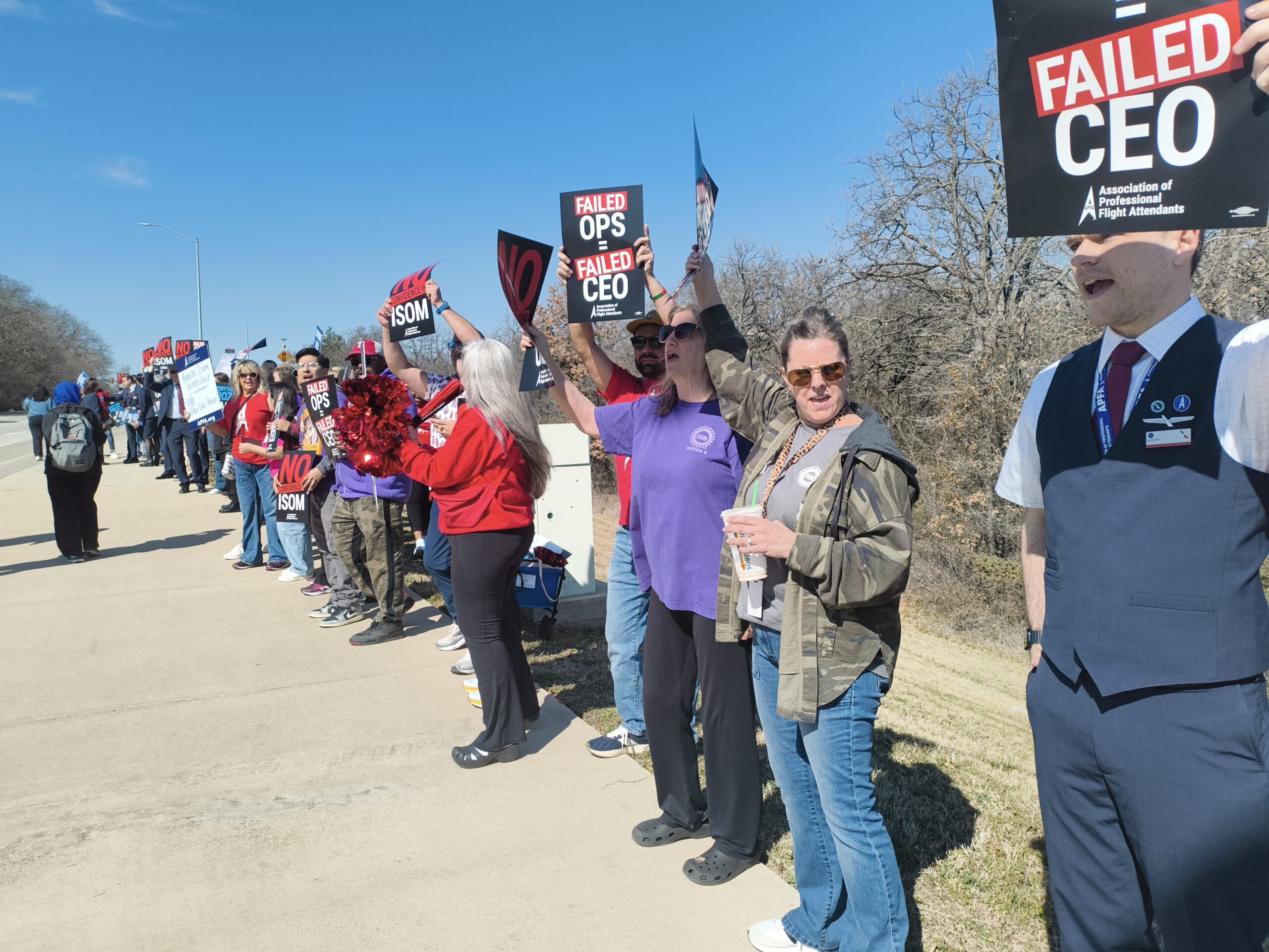 protest American Airlines