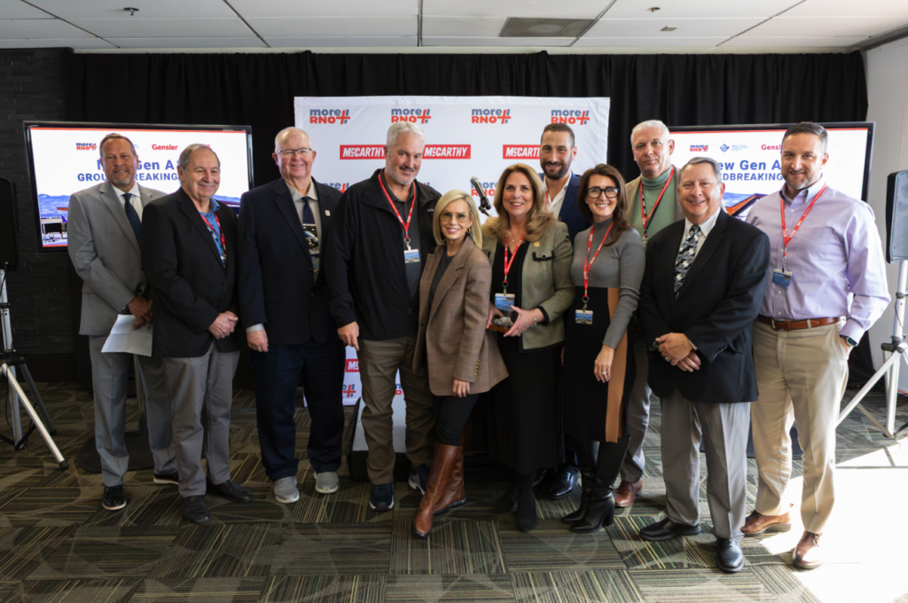 Officials at this week's groundbreaking ceremony. (Photo: Reno-Tahoe Airport Authority)