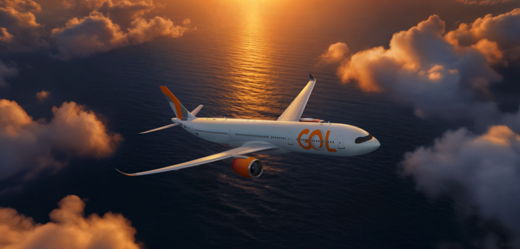 A rendering of a GOL A330. (Credit: GOL)
