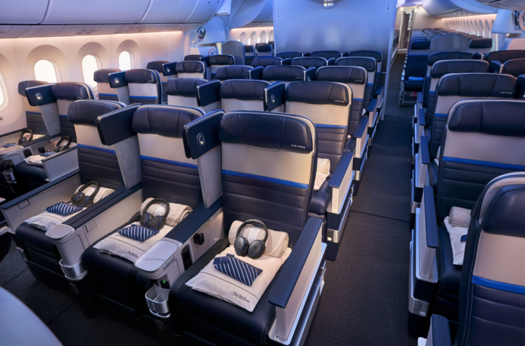 Premium Plus seats on a 787-9. (Photo: United Airlines)