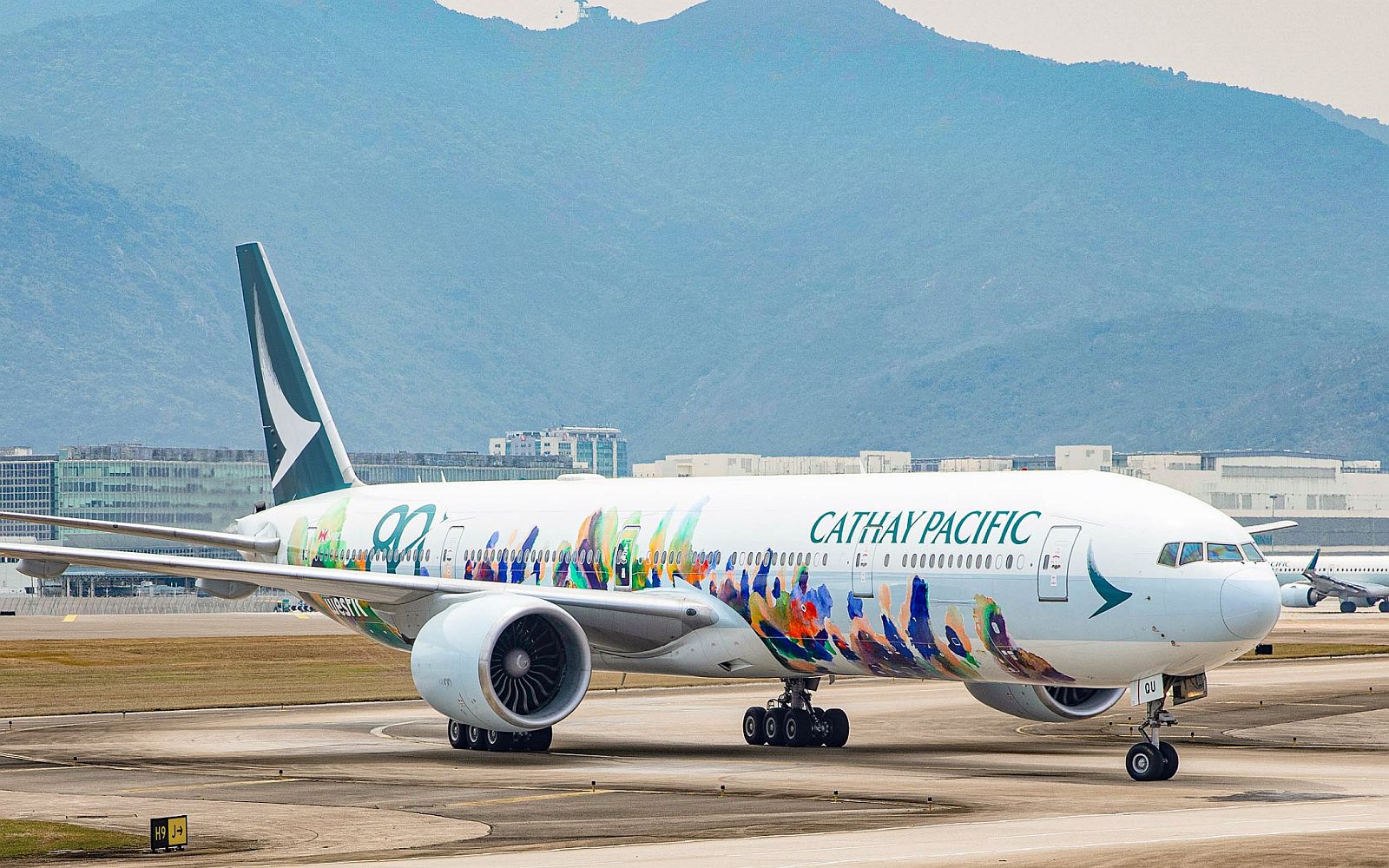 Cathay Pacific Boeing 777-300 in special livery "Spirit of Hong Kong - 80th Anniversary Edition"