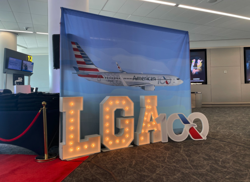 American gave passengers a special send-off at LaGuardia Airport and 10 others on April 15. (Photo: Jack Daleo)