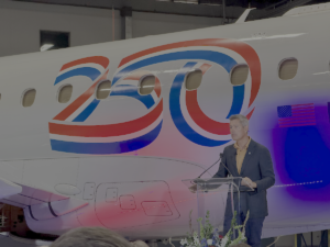 Transportation Secretary Sean Duffy speaks at unveiling event